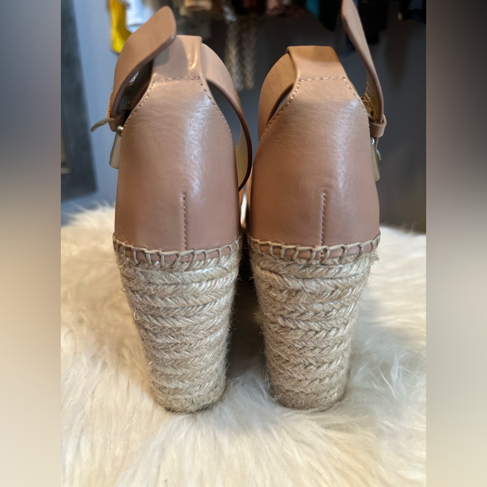 Marc Fisher Blush Espadrille Wedge Sandals - Picture 2 of 4